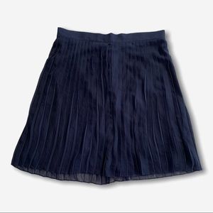 F21 Forever 21 Navy Pleated Skirt